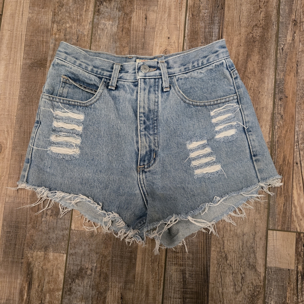 VTG 80s 90s Guess Georges Marciano High Rise Denim Shorts Logo